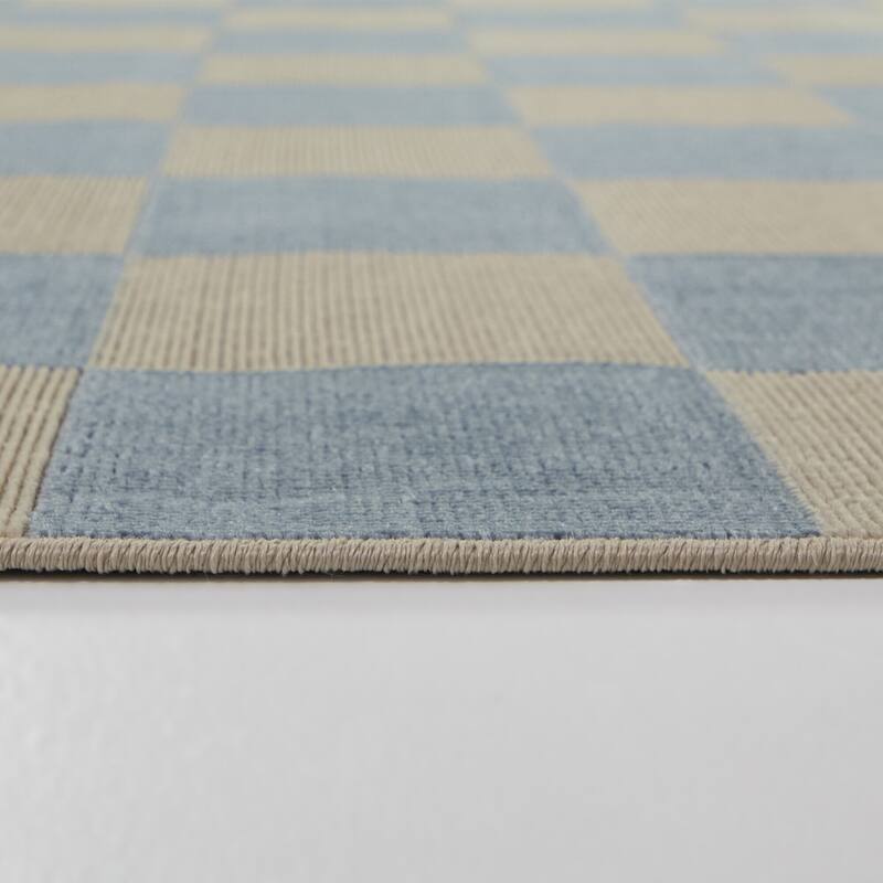 Pearse Checkered Color Block Area Rug