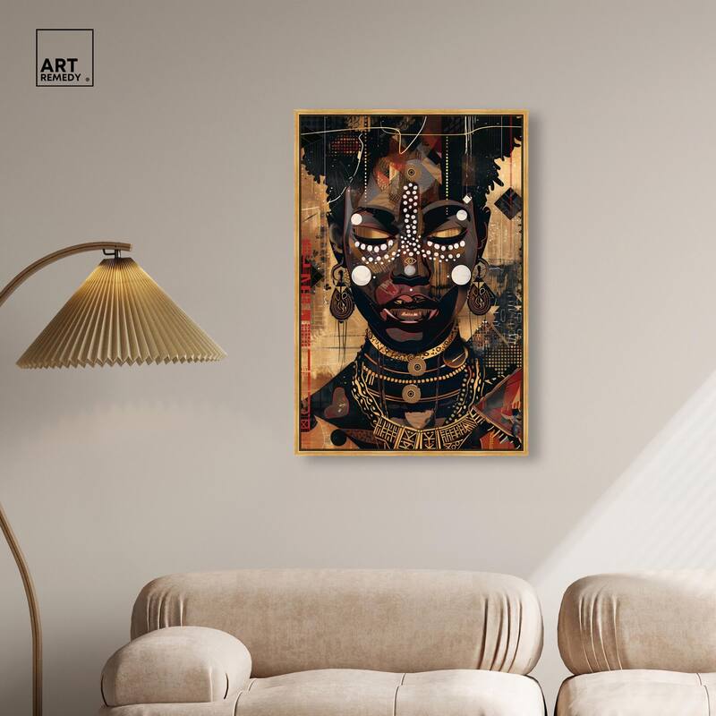 In Golden Accents Canvas by Art Remedy