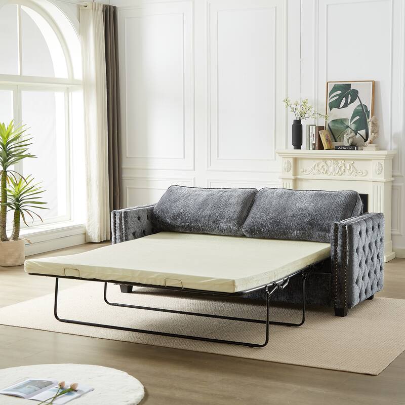 Luxurious Chenille Couch with Sleeper Sofa Bed, Easy Assembly, and Ultimate Comfort