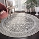 preview thumbnail 35 of 116, SAFAVIEH Reflection Suhad Oriental Rug 10' Round - Dark Grey/Cream - Round