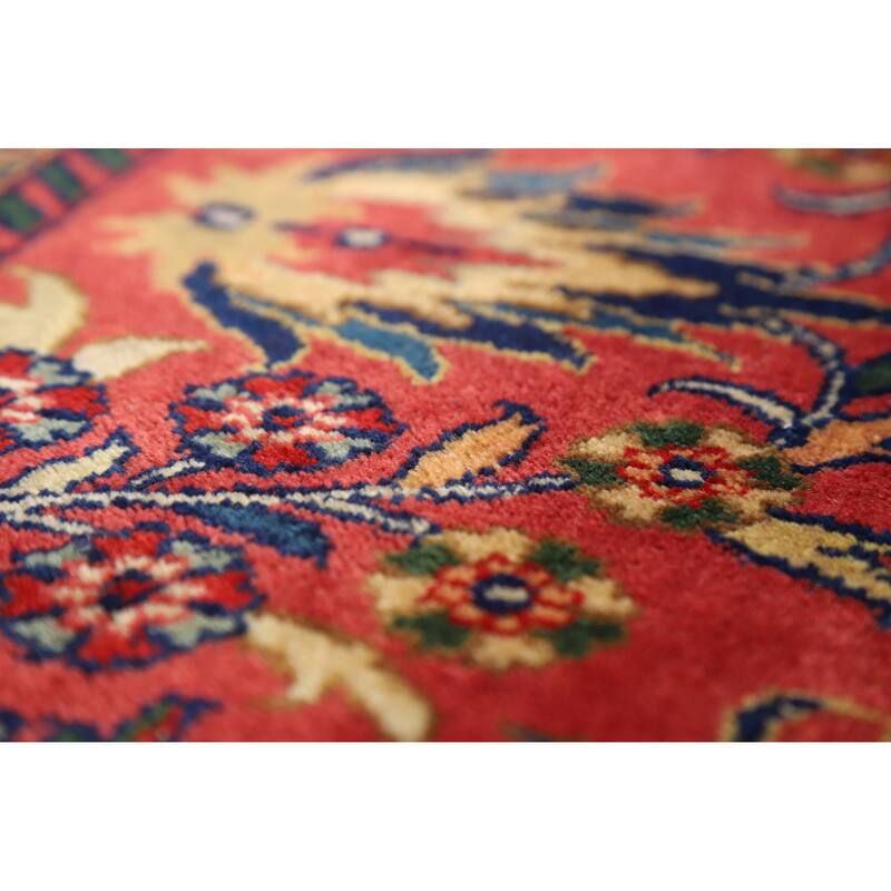 Hand Knotted Oriental 100% Wool Carpet Traditional All-Over Navy Blue & Blues Sarouk Area Rug - 12' 0'' X 8' 11''