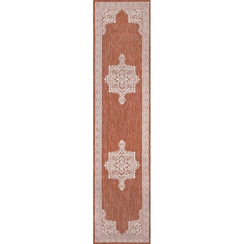 JONATHAN Y Casual Medallion Indoor/Outdoor Area Rug