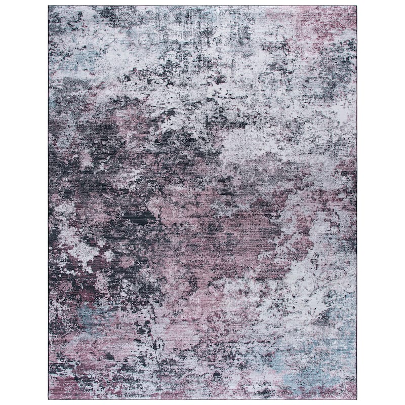 SAFAVIEH Tacoma Godi Mid-Century Modern Rug - 8' x 10' - Plum/Black