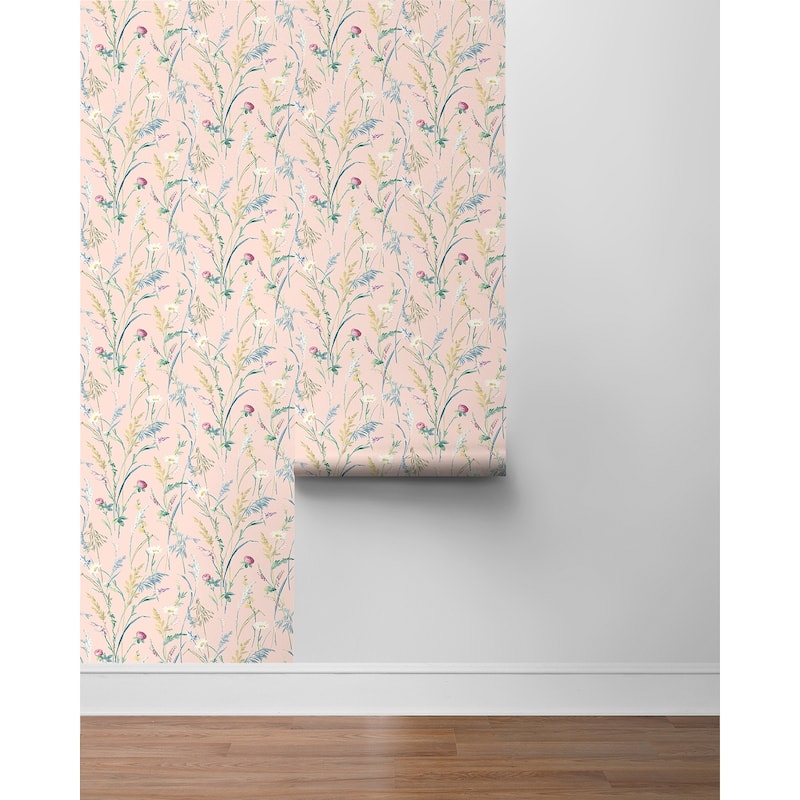 NextWall Meadow Flowers Peel and Stick Wallpaper