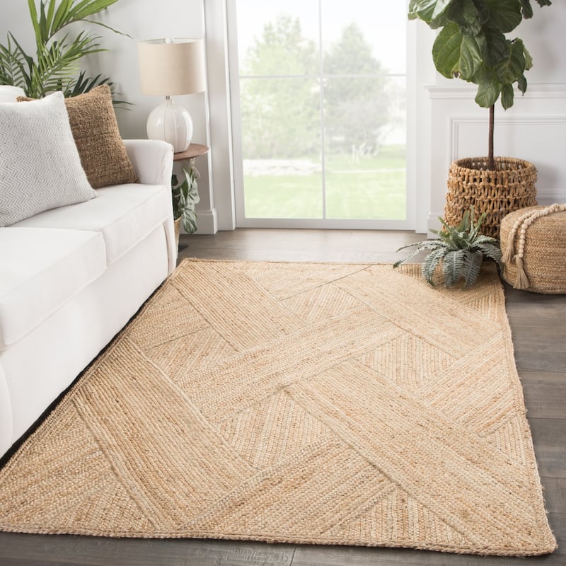 Vero Natural Trellis Area Rug