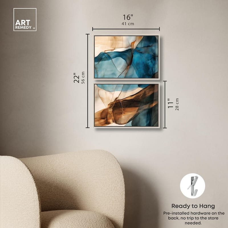 Glitch Aesthetic III Canvas Set of 2 by Art Remedy