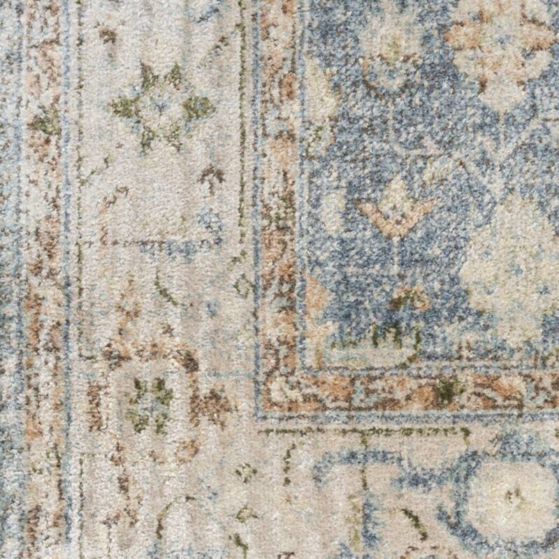 HomeRoots Floral Medallion Transitional Rectangle Area Rug