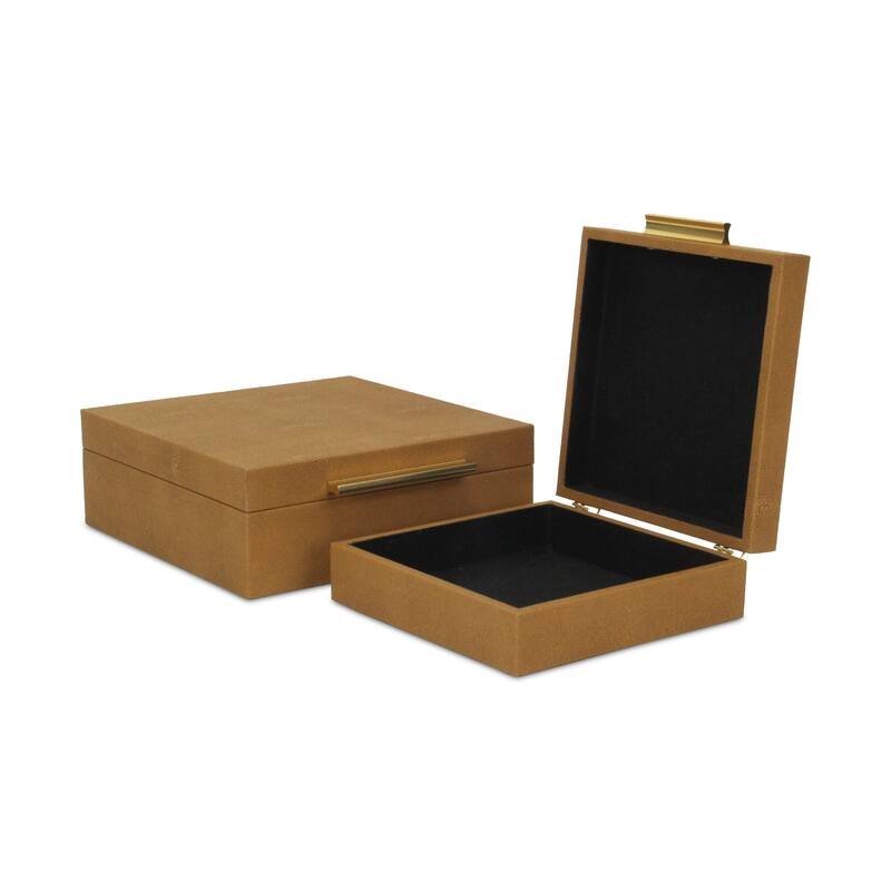 Lusan Black Vinyl Decorative Box Set