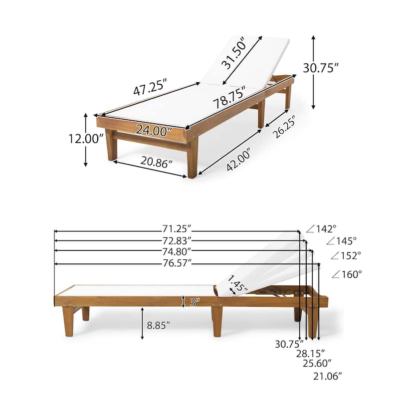 Summerland Outdoor Mesh and Wood Chaise Lounge (Set of 2) by Christopher Knight Home