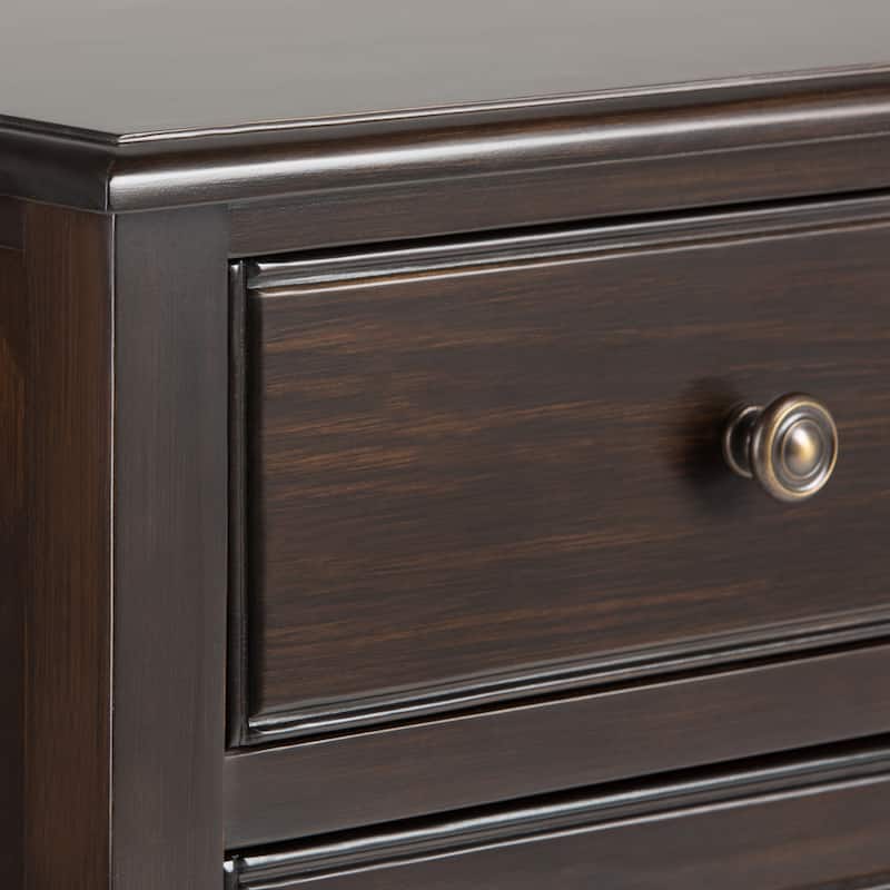 WYNDENHALL Hampshire 40" Wide Solid Wood Traditional Entryway Storage Cabinet - 40"w x 15"d x 36" h