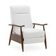 preview thumbnail 5 of 59, Sienna Upholstered Wood Push Back Recliner by Greyson Living Milky White