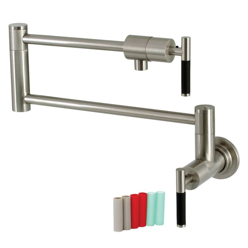 Kaiser Wall Mounted Pot Filler Faucet - Brushed Nickel