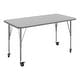 preview thumbnail 33 of 47, 24''W x 48''L Thermal Laminate Activity Table - Adjustable Short Legs