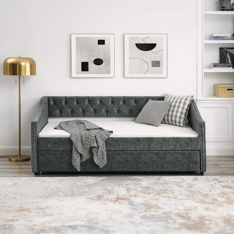 Twin Size Daybed with Twin Size Trundle