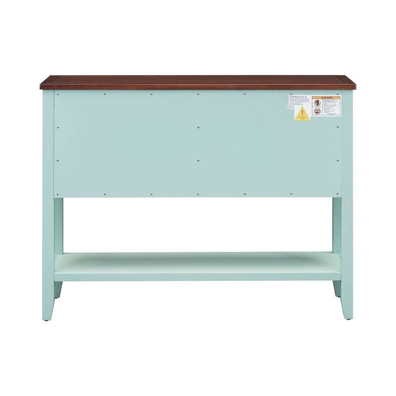 Elegant Storage Dresser with 4 Small Drawers and Bottom Shelf for Bedroom
