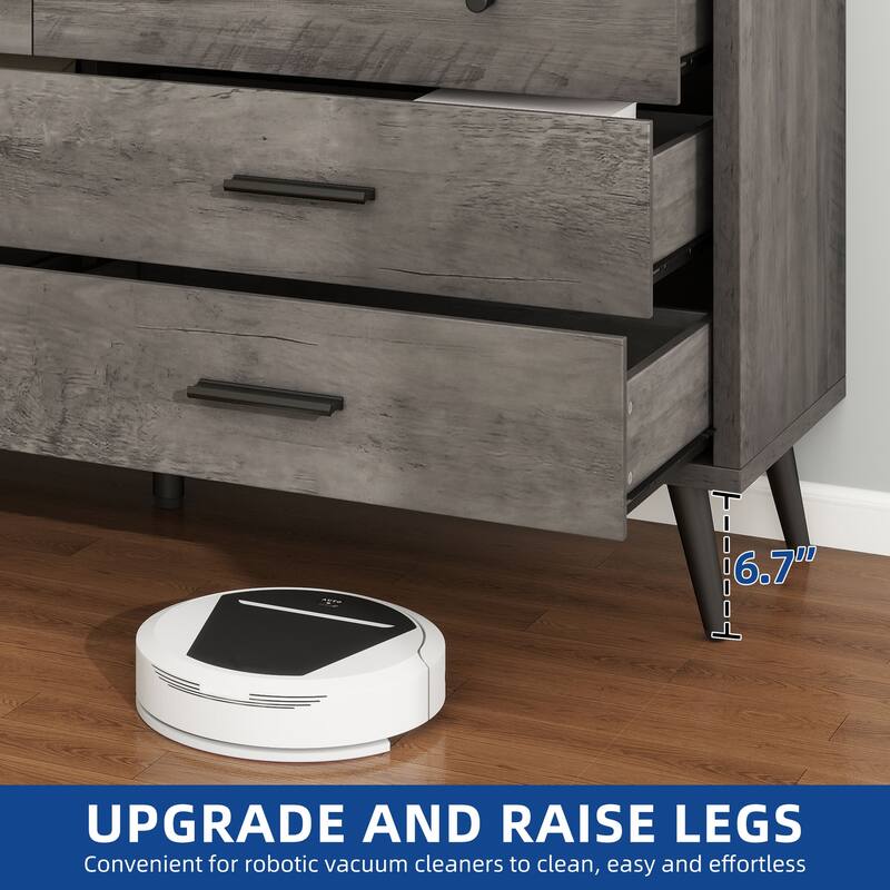 Moasis 47" W 6 Drawers Double Dresser for Bedroom, Chests of drawers