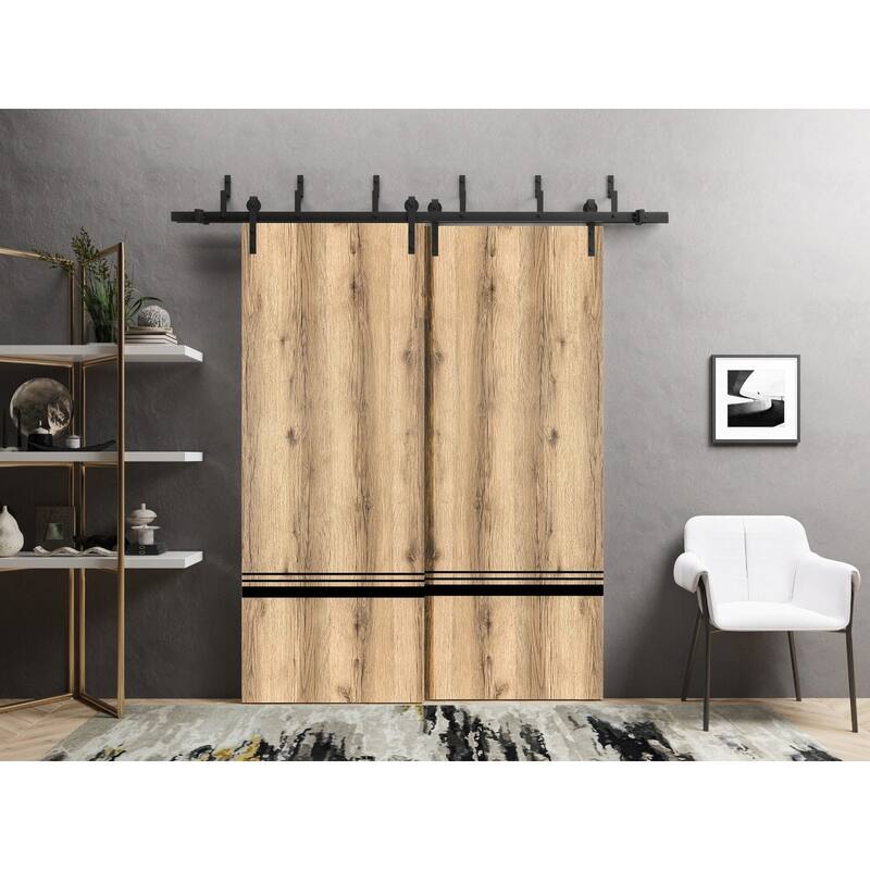 Sturdy Barn Door 36 x 80 Planum 0012 Oak with 6.6FT