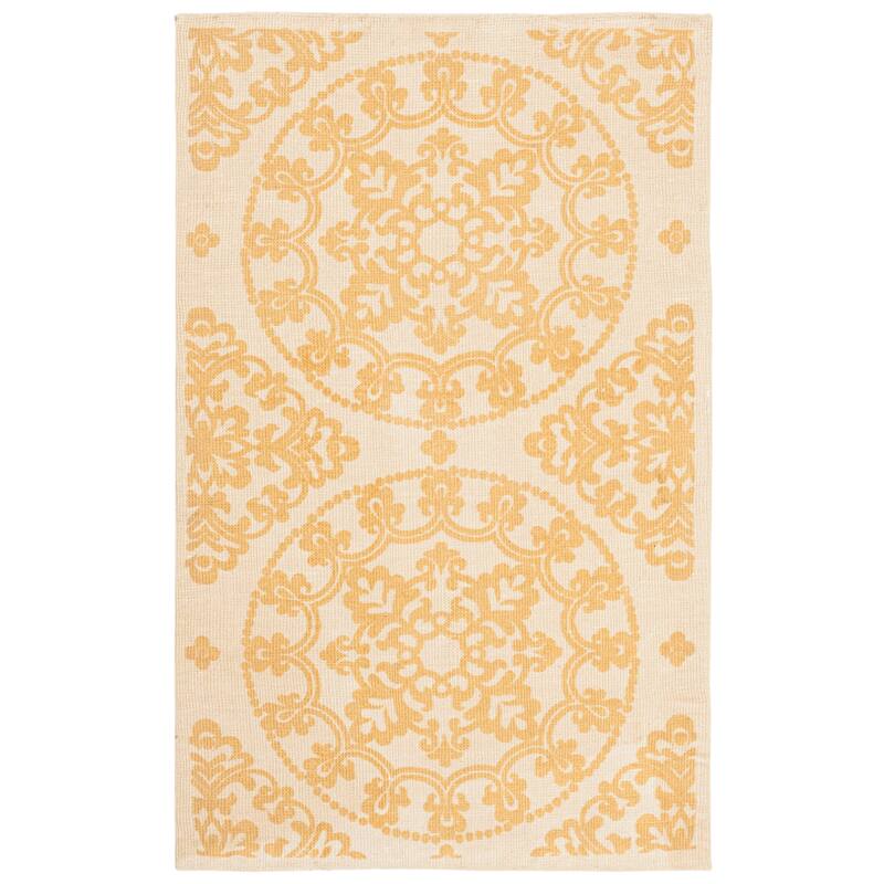 SAFAVIEH Handmade Cedar Brook Macy Modern Jute Rug - 2'3" x 3'9" - Natural/Gold - Rectangle