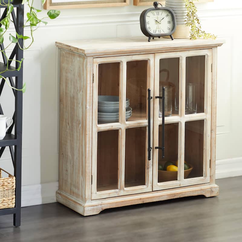 Brown Wood Farmhouse Cabinet 34 x 33 x 13 - Brown