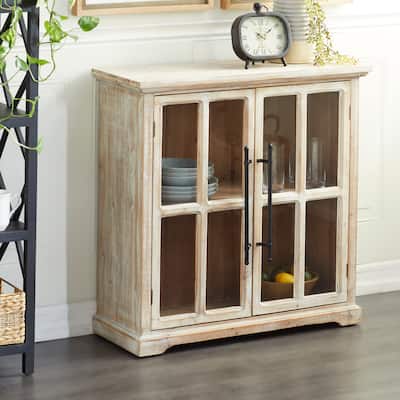 Brown Wood Farmhouse Cabinet 34 x 33 x 13