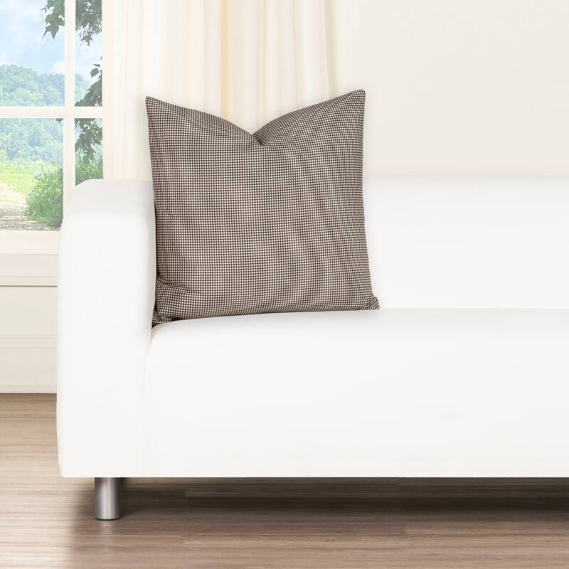 Magnolia Mini Check Raven Washed Cotton Accent Pillow