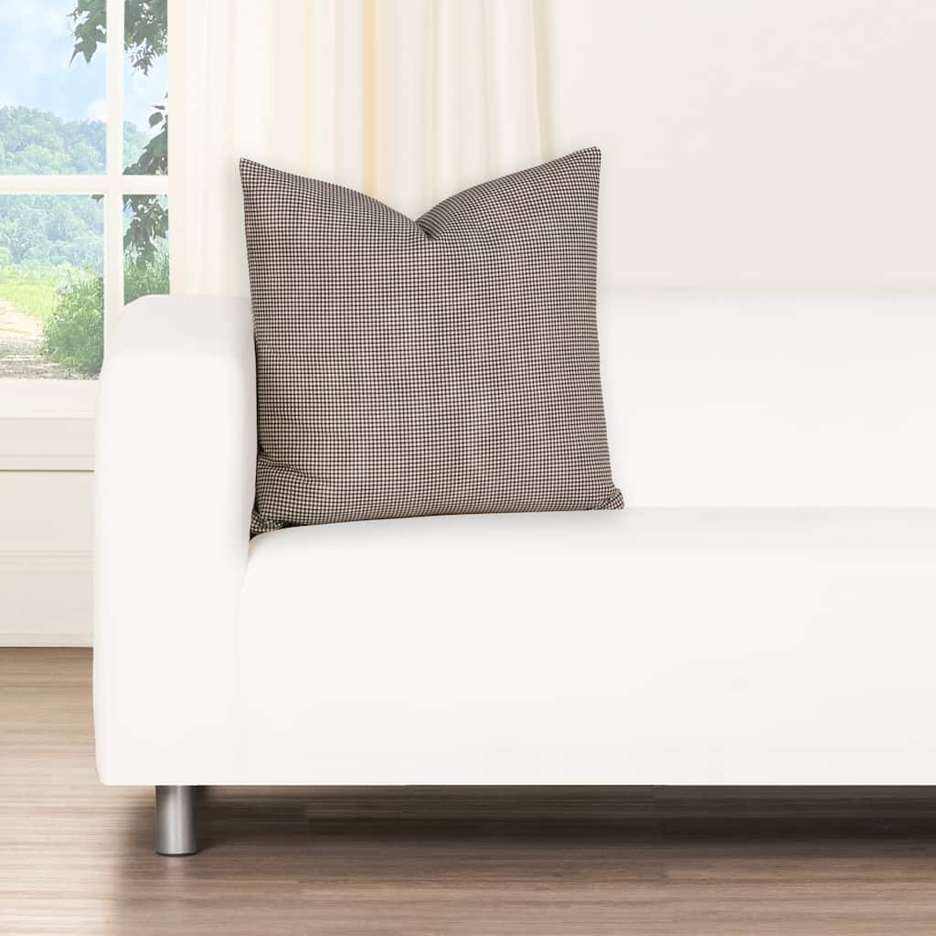 Magnolia Mini Check Raven Washed Cotton Accent Pillow