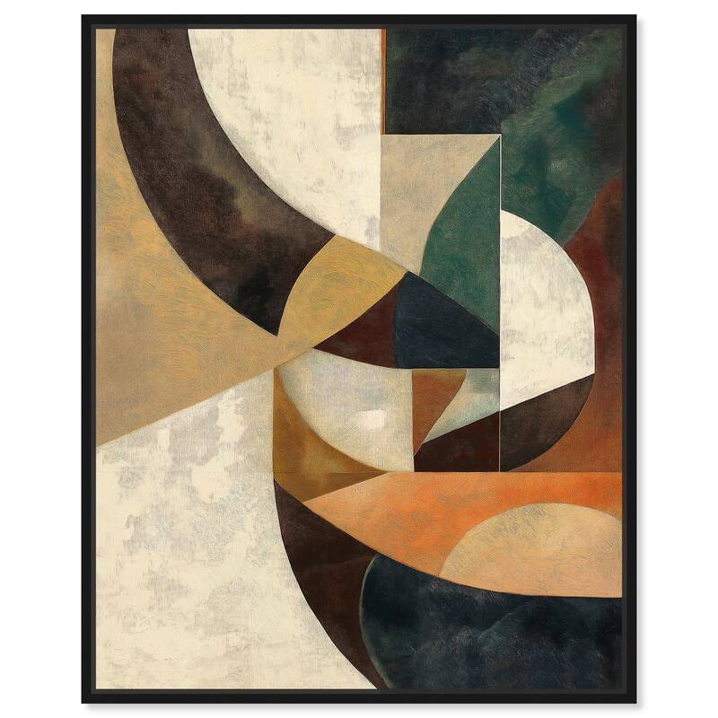Intersecting Planes Canvas by Art Remedy - Black - 36" x 45"