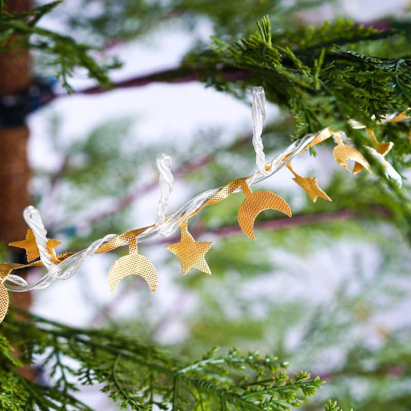 Pre-Lit Artificial Full Christmas Tree - LED Lights, Metal Stand, Realistic Branches - Green