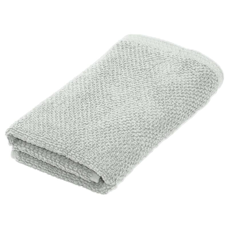 Linery & Co. Luxury Cotton Textured Bath Towel - Hand Towel - Light Grey