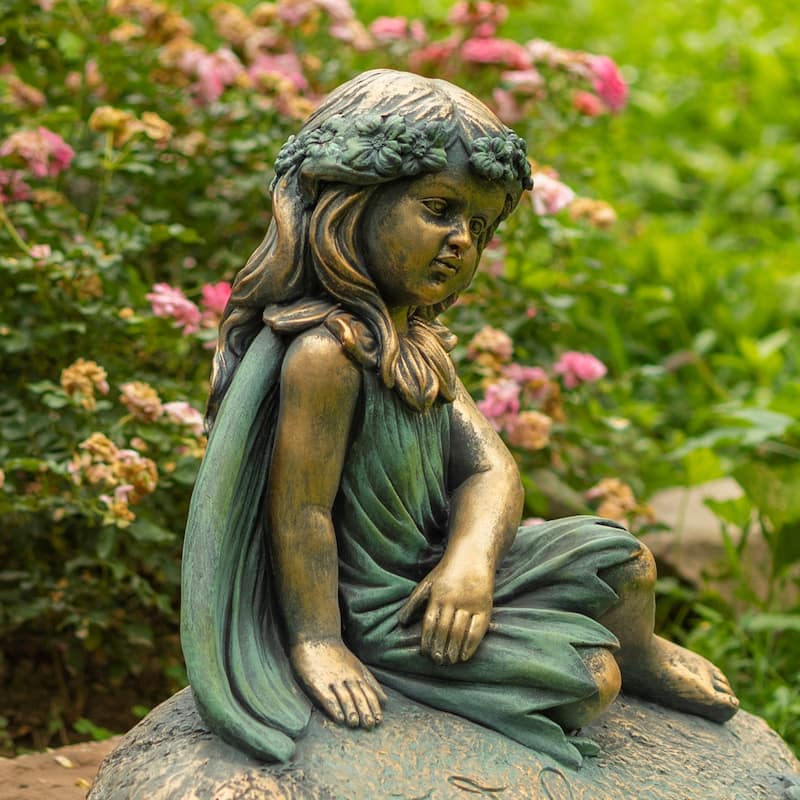25.5" Tall Sitting Fairy "Iris"
