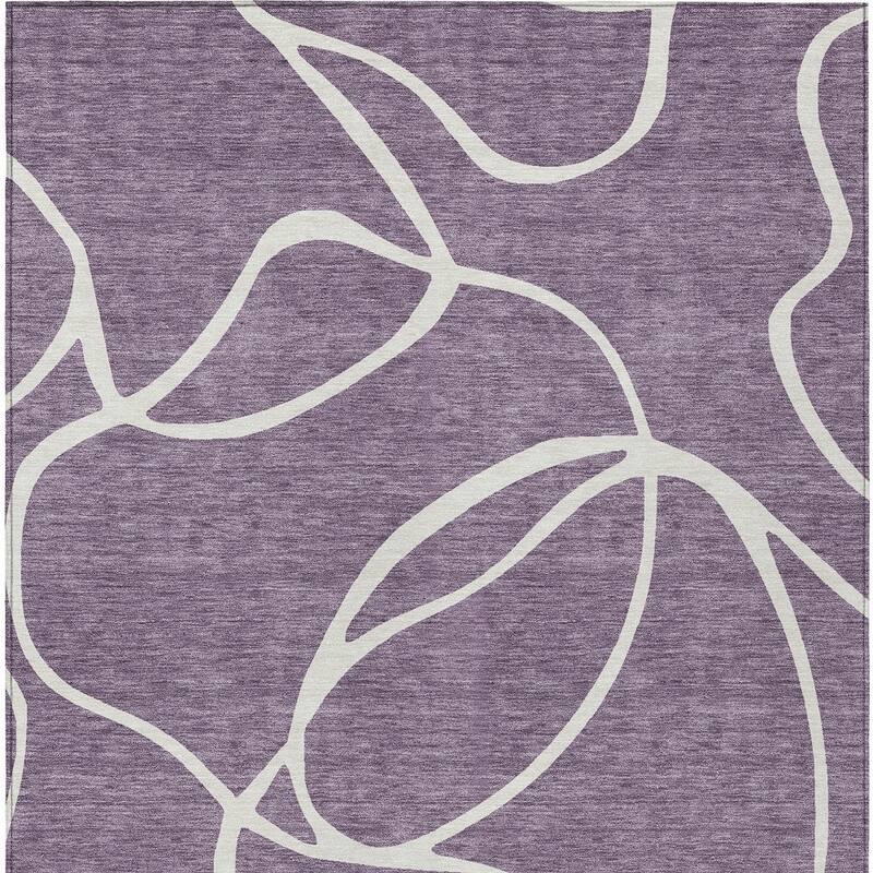 HomeRoots Abstract Transitional Rectangle Outdoor Rug