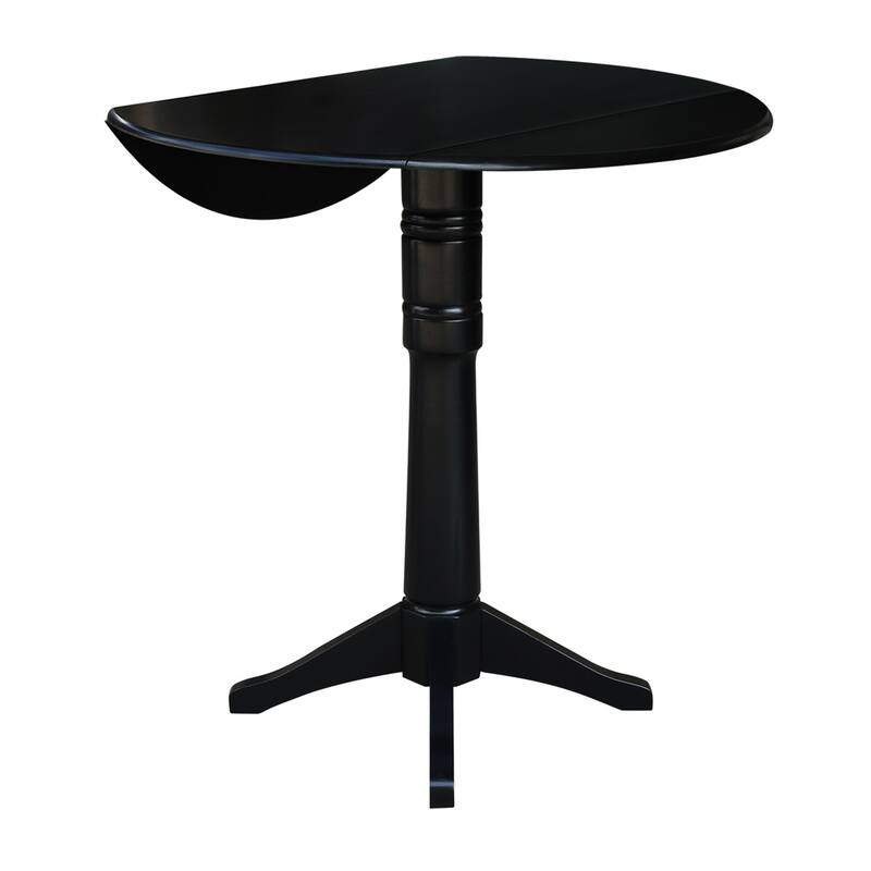 42" Round Pedestal Bar Height Table with 2 Bar Height Stools