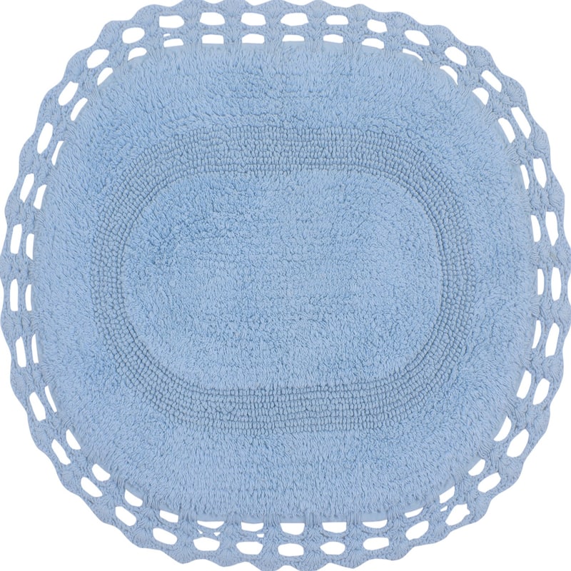 Hampton Contour Rug, Cotton Soft, Water Absorbent, Non Slip U Shape Contour Rug Machine Washable 20"x20" Contour