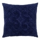 preview thumbnail 26 of 80, Better Trends Ashton Collection in Medallion Design 100% Cotton Tufted Unique Luxurious Machine Washable Tumble Dry Navy - Euro Sham