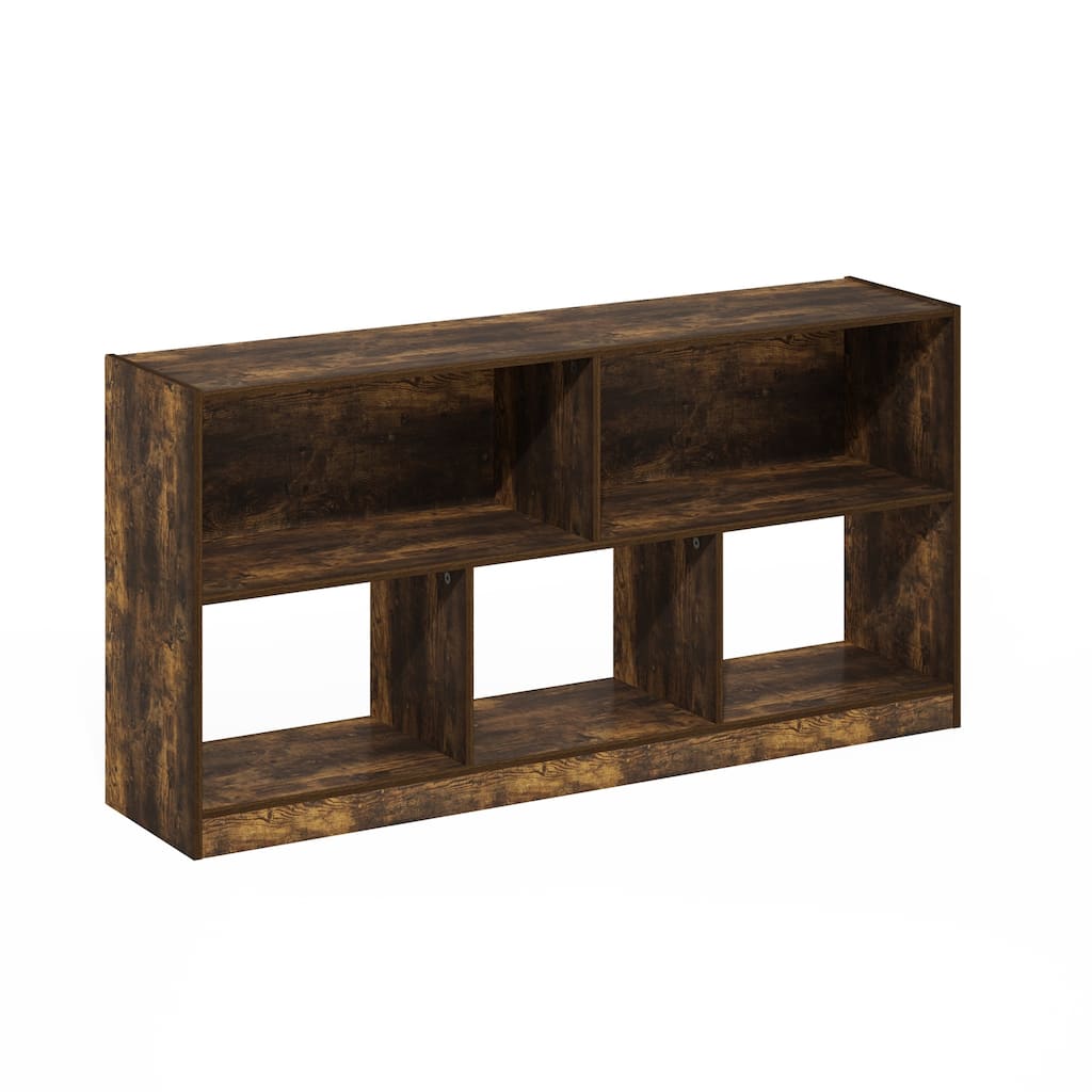 23.62 in. Tall Pine Wood 5-Shelf Bookcase