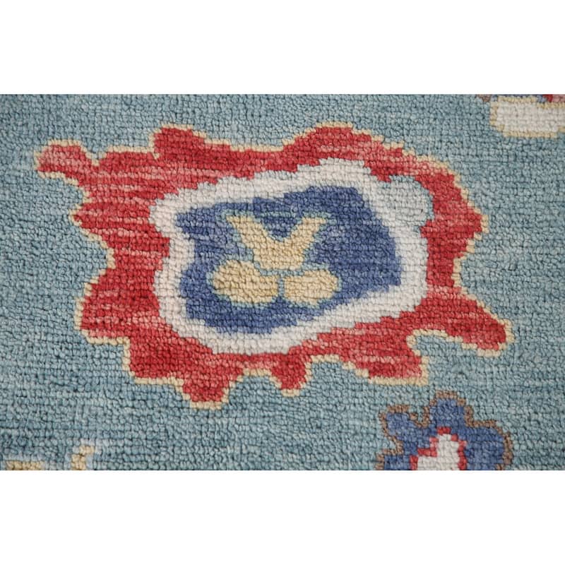 Oushak Style Area Rug Handmade Transitional Wool Carpet - 7'10"x 9'9"