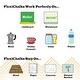 preview thumbnail 3 of 5, Walplus Children Blackboard Chalkboard Wall Stickers Nursery Decor with Flexichalk Marker Neon Color Liquid Chalks Pen