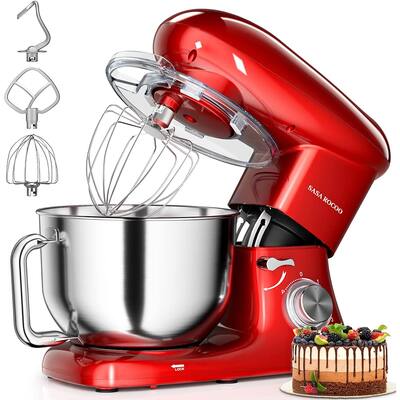 Stand Mixer, 7.5QT 660W 6+P Speed Tilt-Head Food Mixer, Kitchen Electric Mixer with Stainless Steel Bowl