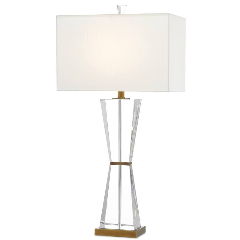 Currey & Company Laelia Clear Table Lamp - 34"h x 17"w x 10"d