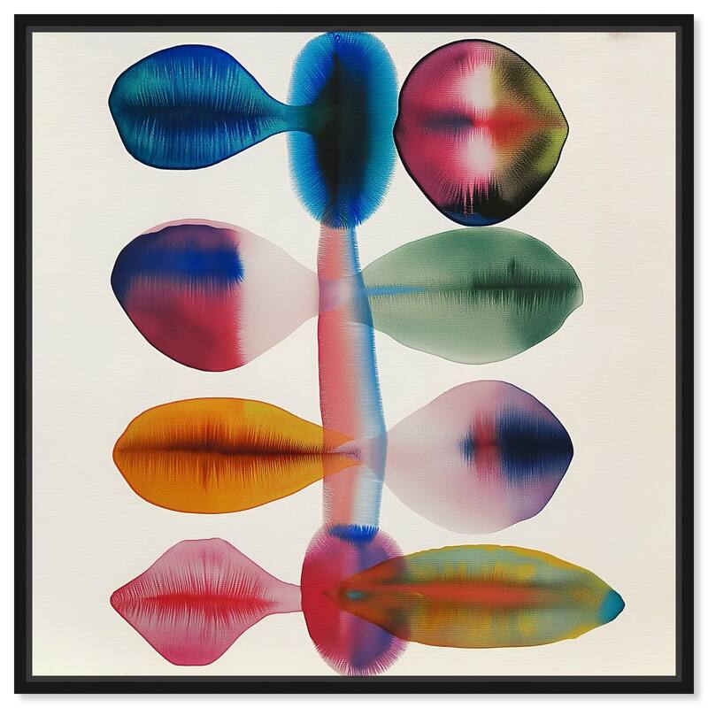 Chromatic Column Canvas by Art Remedy - 20" x 20" - Black