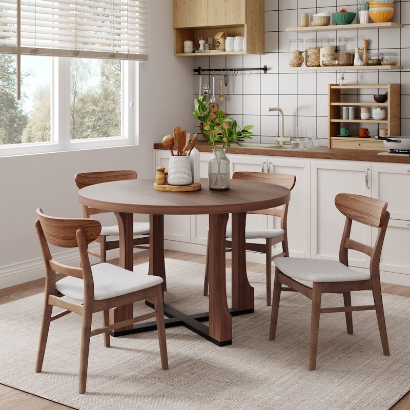 Christopher Knight Home- Thompson Wood 5-Pieces Dining Set