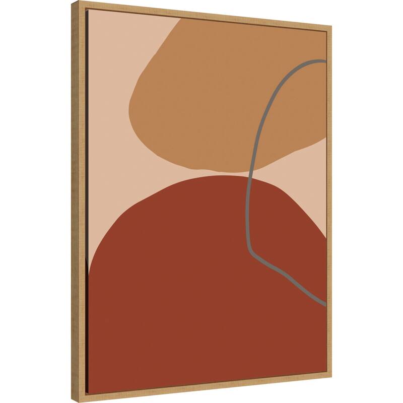 Subtile by Yopie Studio Framed Canvas Wall Art Print - Sylvie Maple