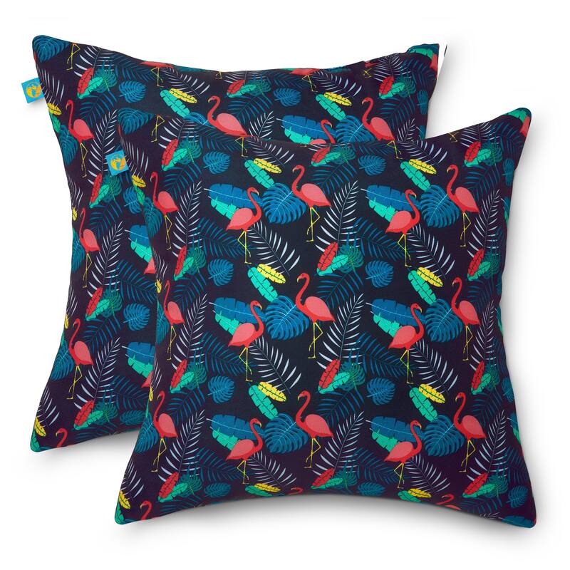 Duck Covers Water-Resistant Accent Pillows, 18 x 18 Inch, 2 Pack