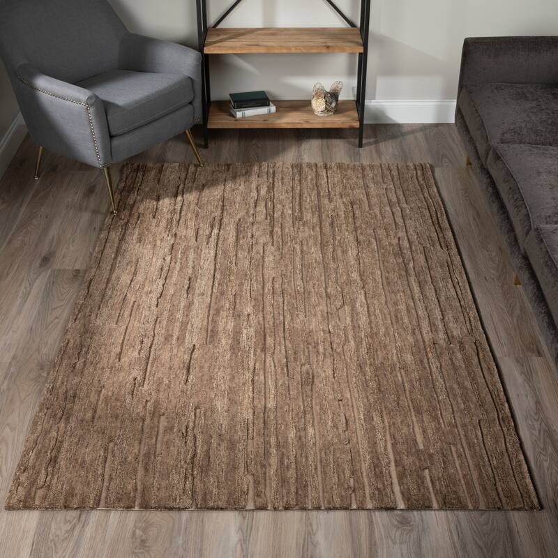 Addison Dazzle Modern Hand Spun Wool and Metallic Area Rug