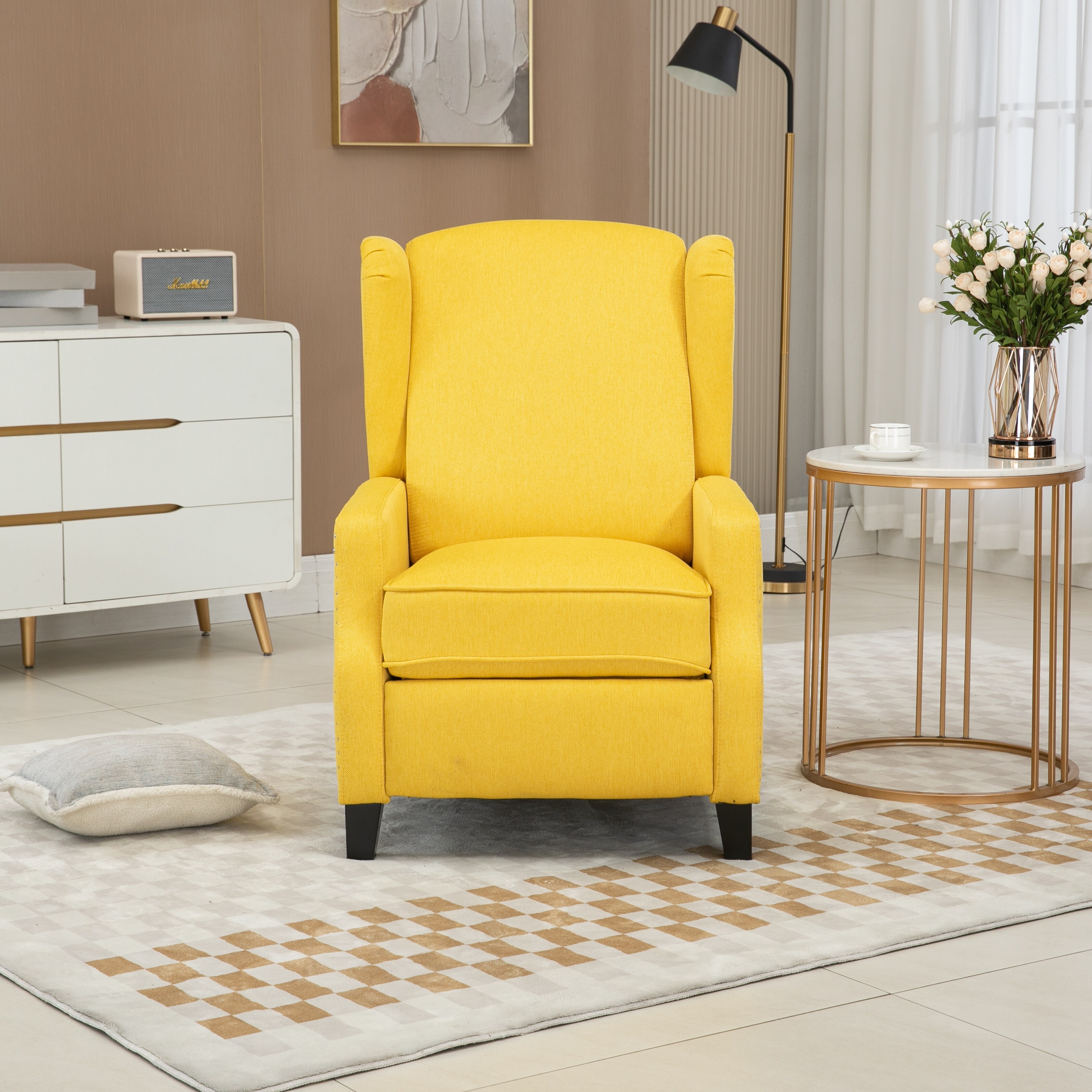 Yellow sleeper sales chair