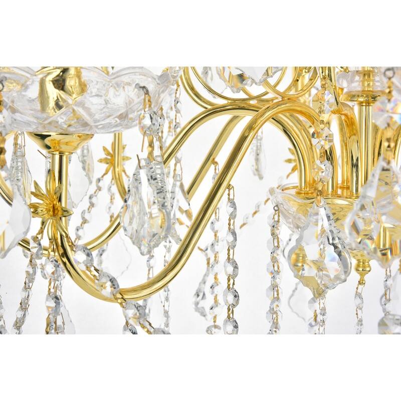 Fleur Illumination 12 light Gold Chandelier