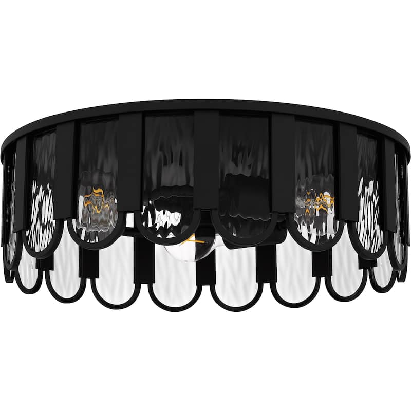 Vera 3-Light Matte Black Flush Mount