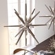 preview thumbnail 15 of 40, Hunter Jupiter Star Pendant - Entry, Dining Room - Mid-Century Modern, Sputnik 24" - 12 Light - Brushed Nickel