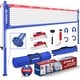 preview thumbnail 1 of 6, Patiassy Outdoor Portable Volleyball Net Set System for Backyard Adjustable Blue