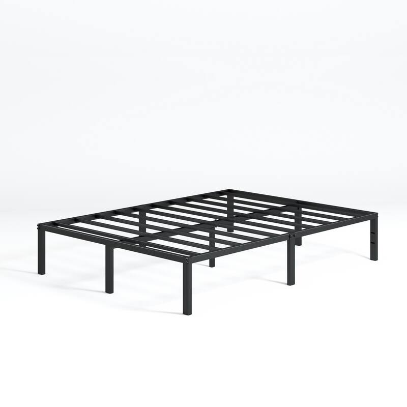 Priage by ZINUS Black Metal Platform Bed Frame
